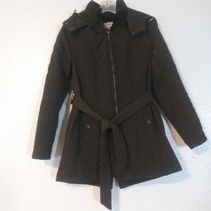 Sebby Collection women's size M olive color hooded jacket